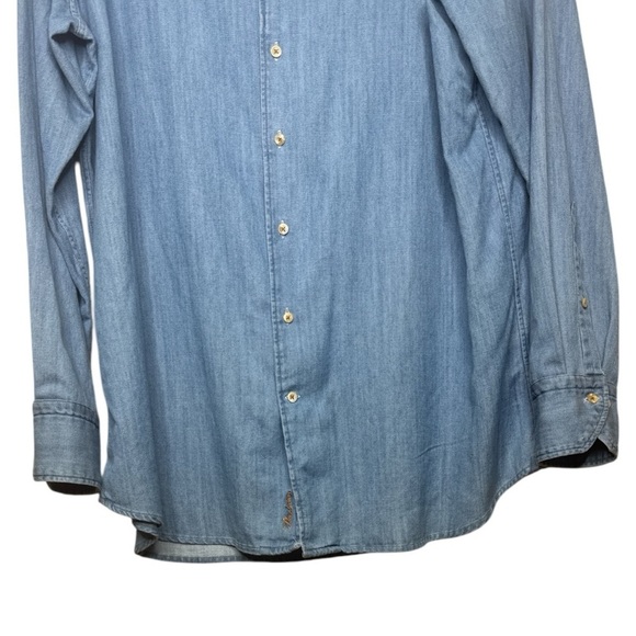 Stenstroms Light Blue Denim Button Up Shirt XL - Picture 3 of 12